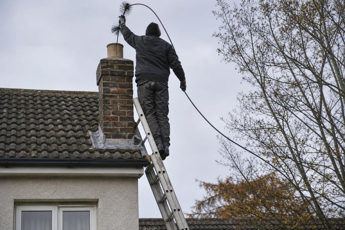 Stock photo: On the roof